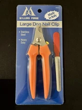 Miller Forge #767C Large Nail Clipper for Dogs, Orange Handle Heavy Duty