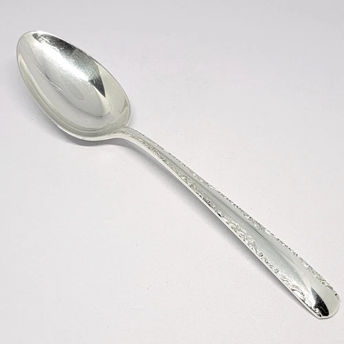 Sterling Silver Serving Spoon Gorham Camellia Flower Tablespoon Ornate No Mono