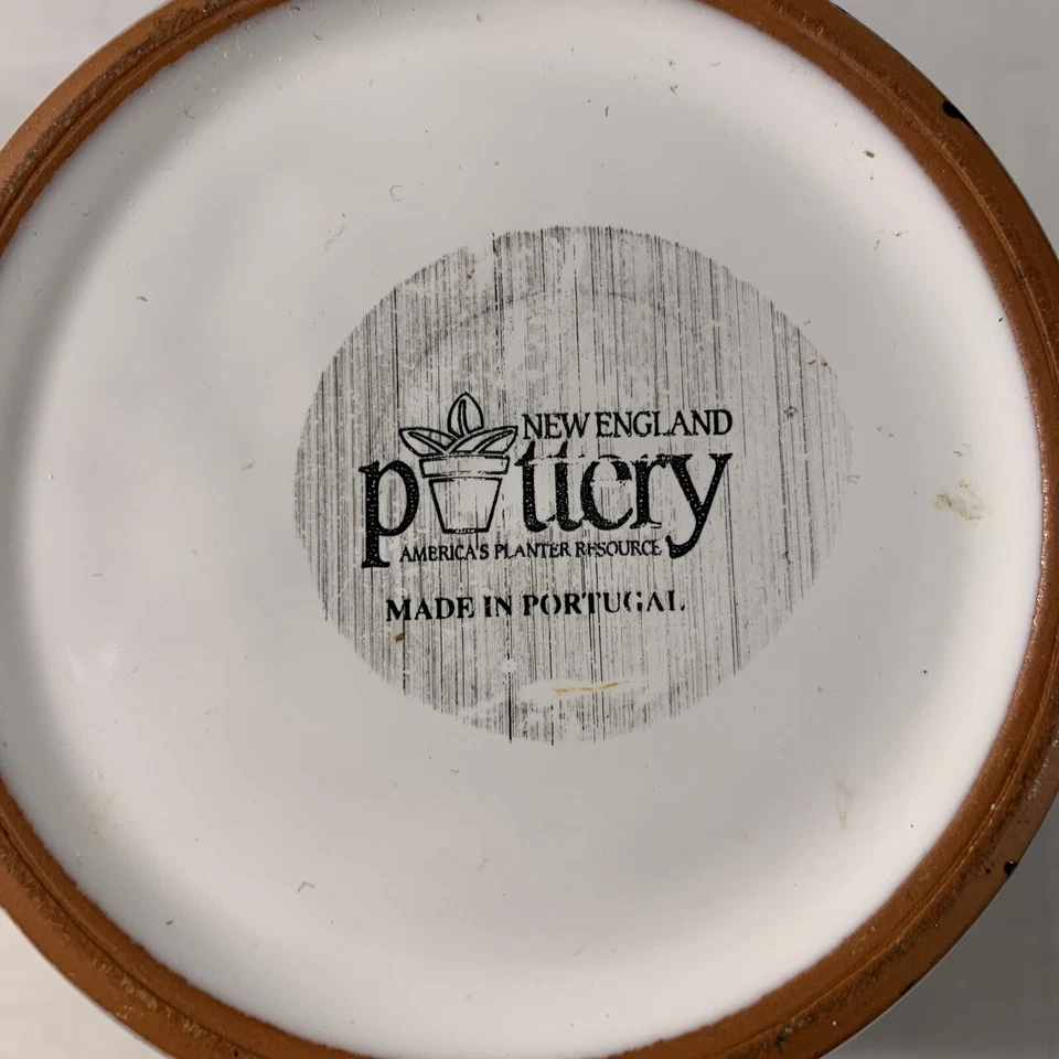 Maceta de cerámica de Nueva Inglaterra, Portugal 4 1/2 maceta Foto 4 de 4