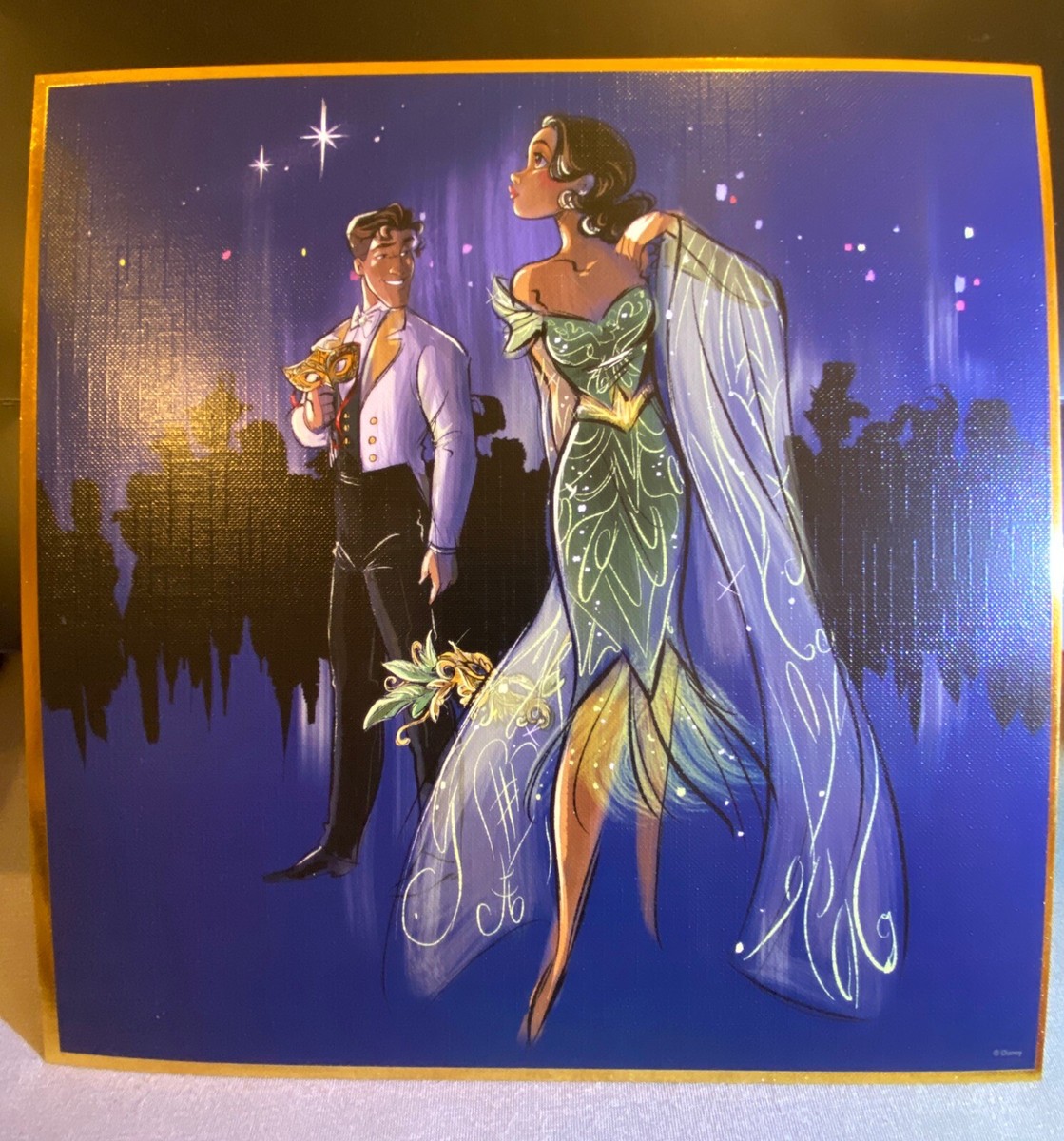 D23 Disney Lithograph Limited Edition X/600 Midnight Masquerade