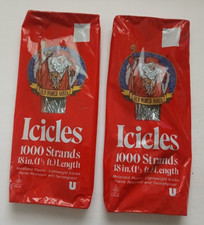 Old World Santa Icicles Lot of 2 - Vintage USA Made