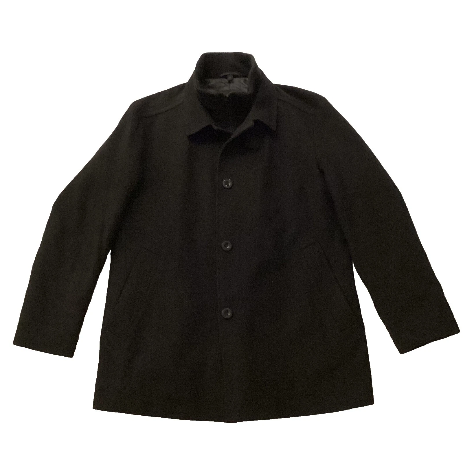 HUGO BOSS Overcoat Black Coats, Jackets & Vests for Men