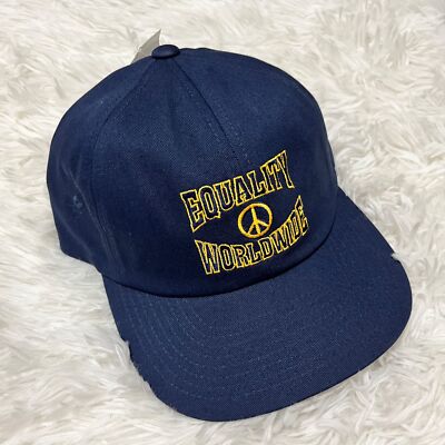 NEW VANS TAKE A STAND EQUALITY WORLDWIDE HAT ADULT MENS UNISEX STRAPBACK  BLUE