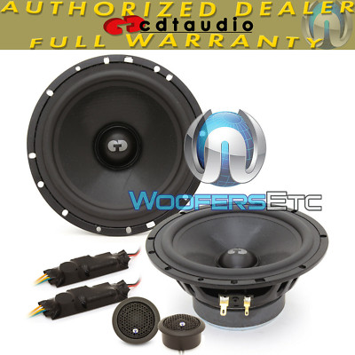 CDT AUDIO HD-61 6.5'' HIGH DEFINITION COMPONENT SPEAKERS SILK TWEETERS CROSSOVERS