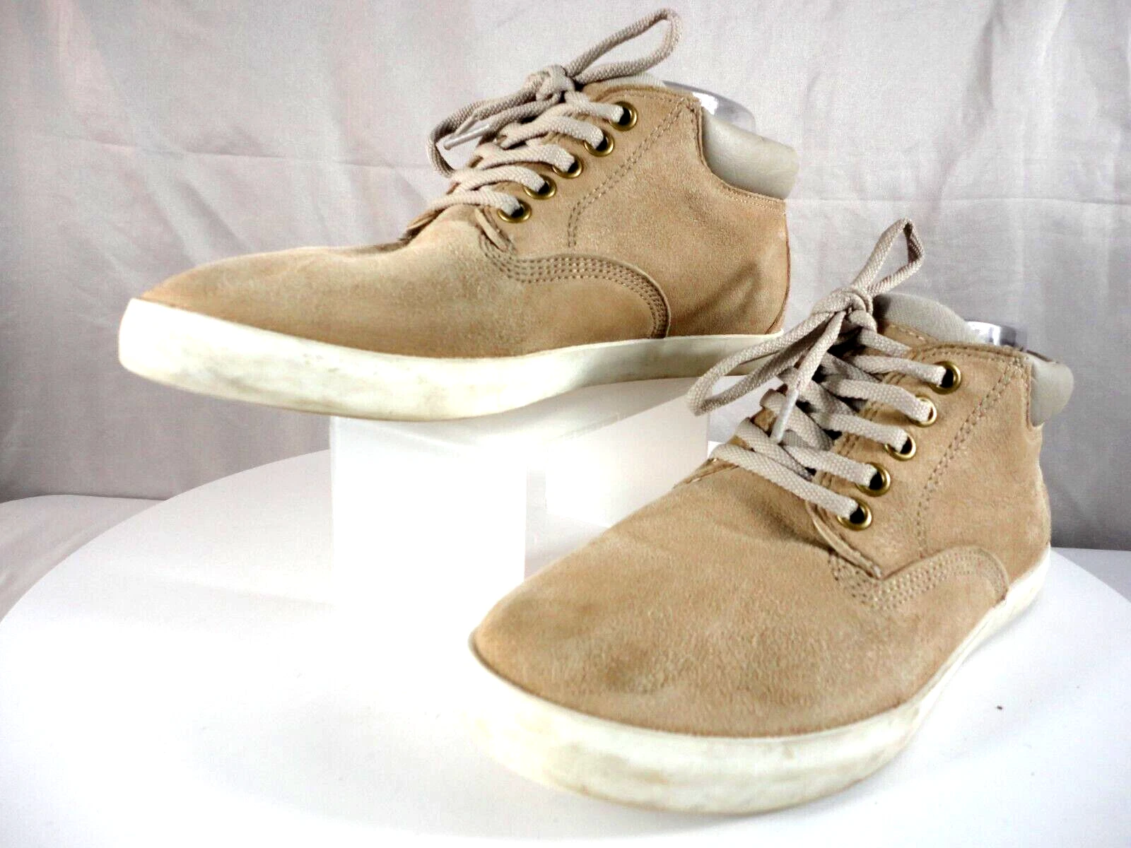 Stivali da sneaker Timberland beige pelle scamosciata A1V9Z comodi mocassini da viaggio donna taglia 8