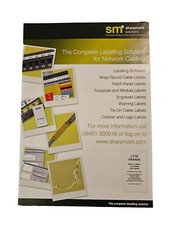 SHARPMARK TIE-ON CABLE LABELS - Orange LT10 10 x 24 per SHEET - 240 Labels