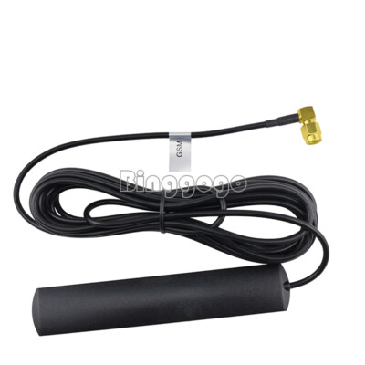 433MHz GSM GPRS 90° 2.5dbi SMA Male Universal DAB Aerial Patch Cable