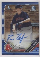 2019 Bowman Draft Chrome Pick Blue Wave Refractor 62/150 Ryan Zeferjahn Auto 8d4