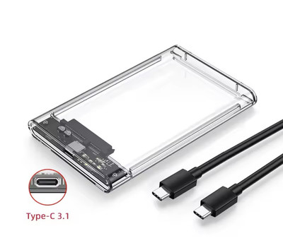 2.5 Zoll SATA HDD/SSD Gehäuse mit USB-C 3.1