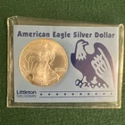 1998 Silver American Eagle Dollar UNC Littleton Coin Company - 1oz. Fine Silver