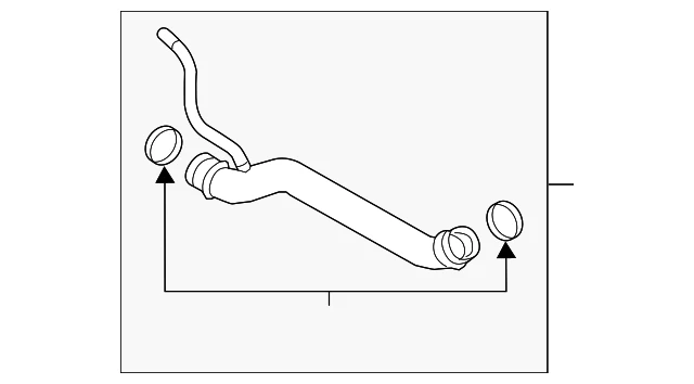 Tubo de entrada original Ford DG1Z-8A505-A Foto 4 de 4