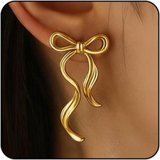 Christmas Earrings for Women Red Bow Earrings for Women Hot Pink Black Holiday E