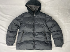 ZeroXposur Boys Winter Jacket Puff Size XL 14/16 Hooded Black Gray