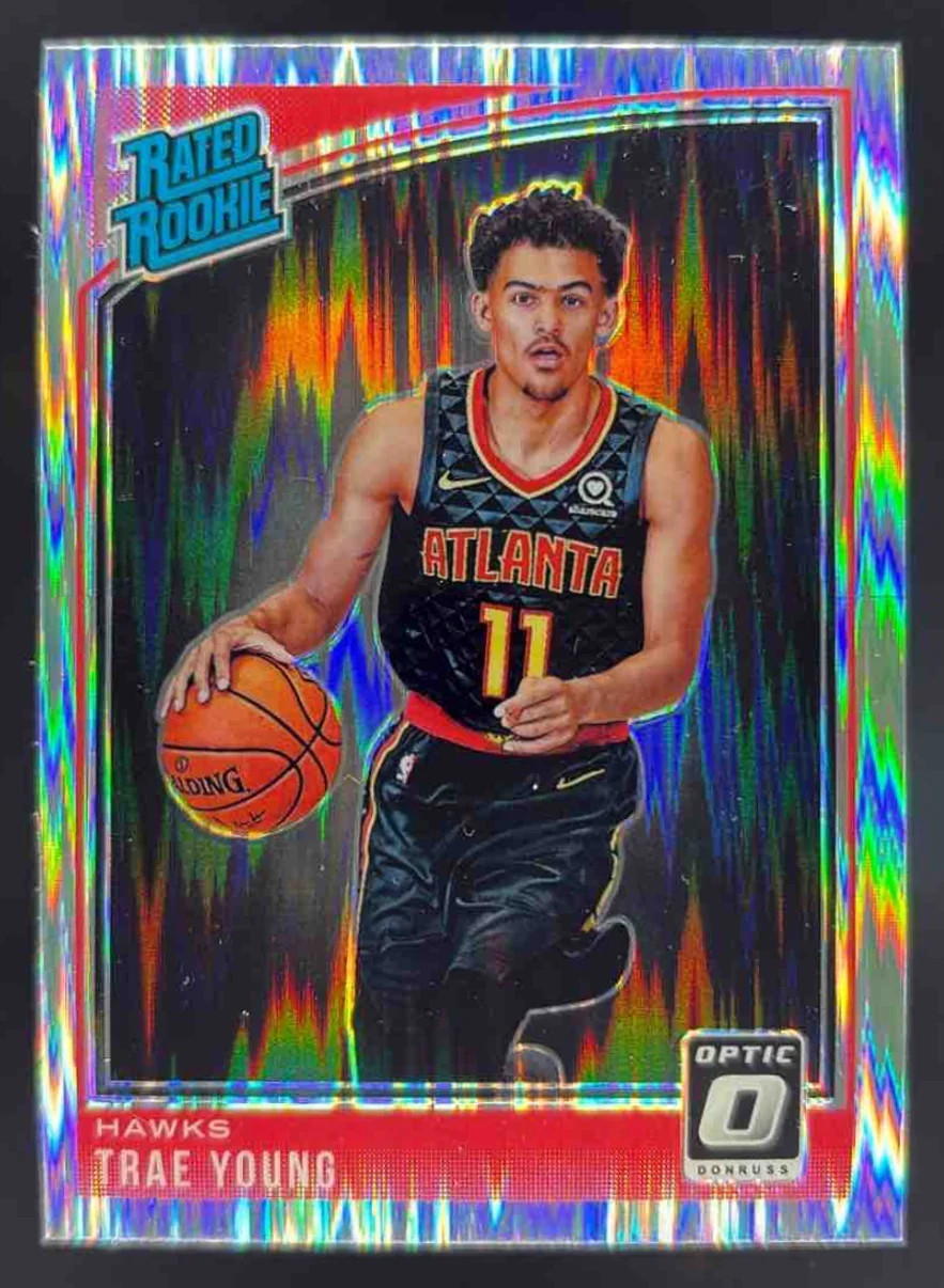 2018-19 Panini Donruss Optic Shock #198 Trae Young RC