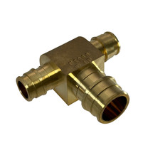 25 Pack XFITTING 1/2" x 1/2" x 3/4" PEX-A Tee, Expansion Tee, Lead Free Brass