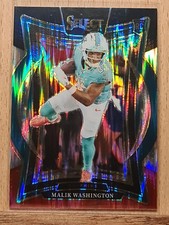 Malik Washington #71 2024 Select Rookie Shock Blue Red Prizm Dolphins F0134A