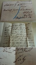 Vorphila letter Lieberose 1865, addressed to Frl. Kilian at Architects CANTIAN