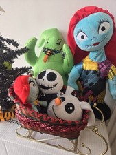 Disney Nightmare Before Christmas Plush Toy Set Jack, Sally, Oogie Boogie, Zero