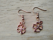 Rose Gold Shamrock Earrings Irish Celtic St Patrick's day FREE SHIPPING