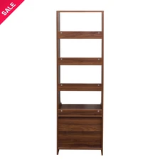 58.11" H Night Stand with Bookshelf & 2 Storage Drawers for Bedroom US