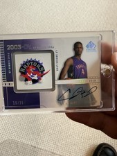 2003-04 SP Signature Edition Chris Bosh RC Auto SICK Patch Raptors /25