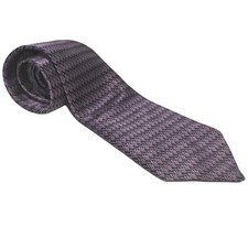 Brioni Geometric Purple Neck Tie Career Profe...