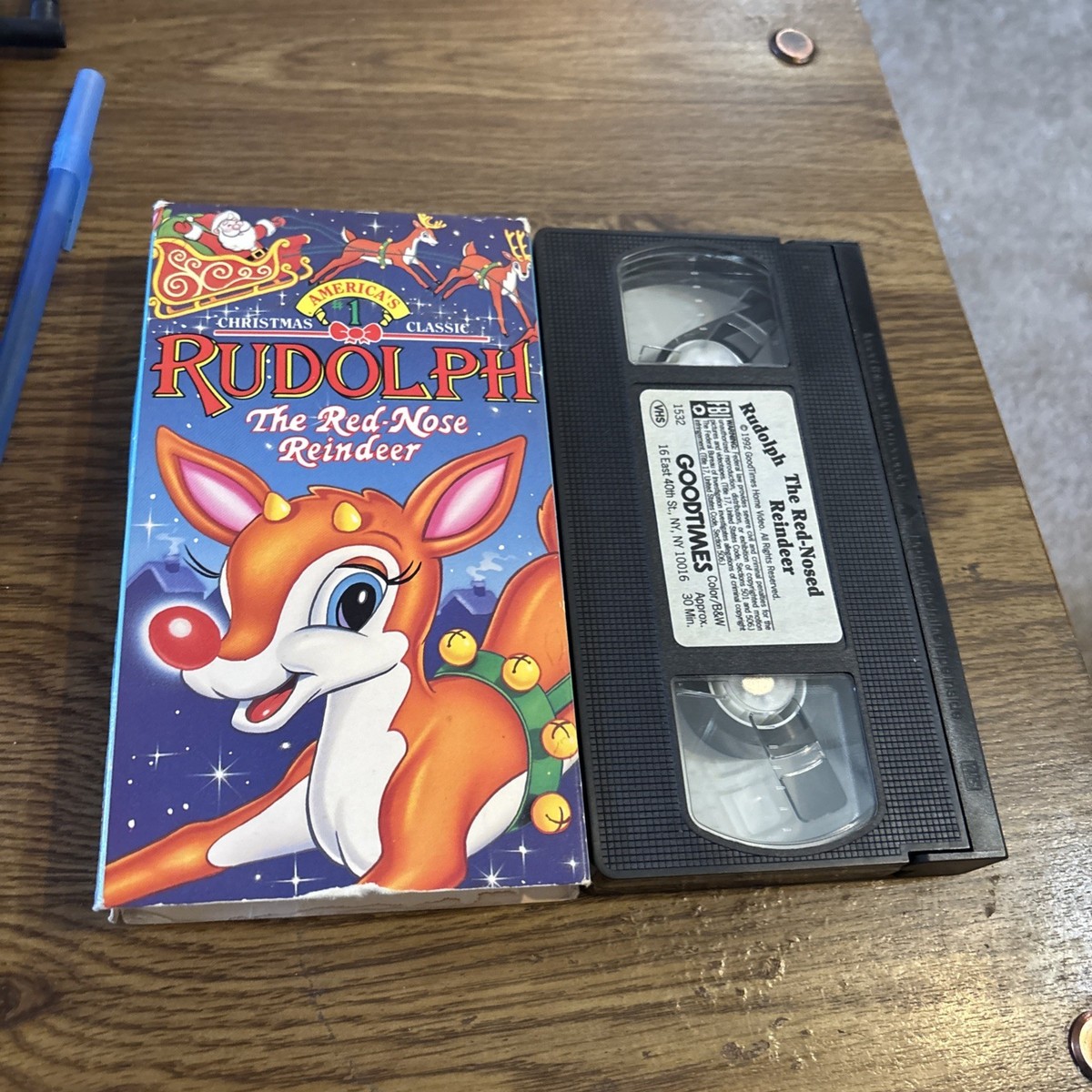 Rudolph The Red Nose Reindeer VHS, 1992 Kids Klassics | eBay