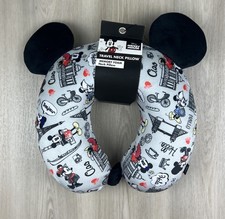 Disney Mickey Mouse Foam Travel Neck Pillow Minnie Ears Paris London Design NEW