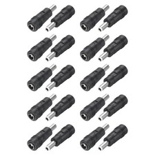 20Pcs DC Power Connector Adapter 5.5x2.1mm Female Jack to 5.5x2.5mm Male