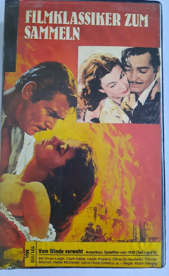 Vom Winde verweht  Teil 1 + 2  VHS Kassette   Vivien Leigh, Clark Gable,