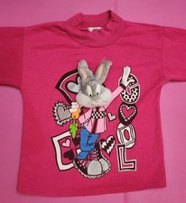 Super Rare Vintage 1997 3D Bugs Bunny Kids Sweater Looney Tunes Size 4/5