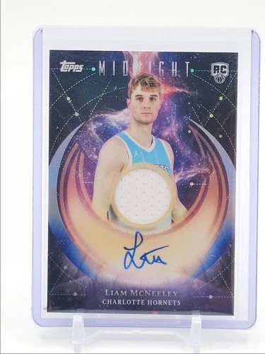 LIAM MCNEELEY 2025-26 TOPPS MIDNIGHT RPA ROOKIE JERSEY PATCH RC AUTO Q3668