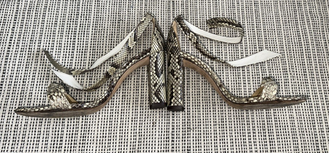 ALEXANDRE BIRMAN MULTI COLOR PYTHON ANKLE STRAP C… - image 15