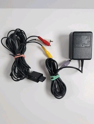OEM SNES Super Nintendo AC Adapter SNS-002 + AV Cable OEM Clean