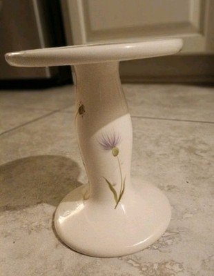 Vintage Bath And Body Works Floral Pedestal Candle Holder Spring 1999 4 