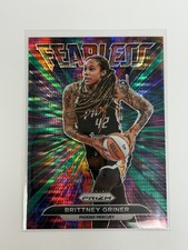 2022 Panini WNBA Prizm Brittney Griner Fearless Green Pulsar /25 Dream Mercury