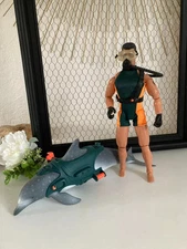 26 ⚜️ Jouet Action Man Figurine Plongeur Avec Dauphin Année 2002 Hasbro