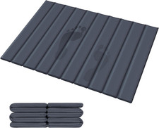 Foldable Stone Bath Mat Covered with Nano Tech Absorbent Fabric, Quick Dry Diato