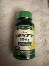 Nature's Truth Ultra Quercetin 585 MG Potent Bioflavonoid  Exp 02/2026