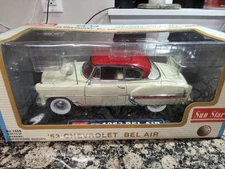 Sun Star 1:18 Scale 1953 Chevy Bel Air Diecast Car No. 1600
