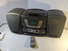 Vintage SONY CFD-ZW165 AM/FM Stereo Cassette Recorder CD Boombox Read Descript