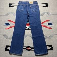 Vintage 90s Levi  s 517 Blue Denim Jeans Mens Actual Sz 32x31 USA Made Orange Tab