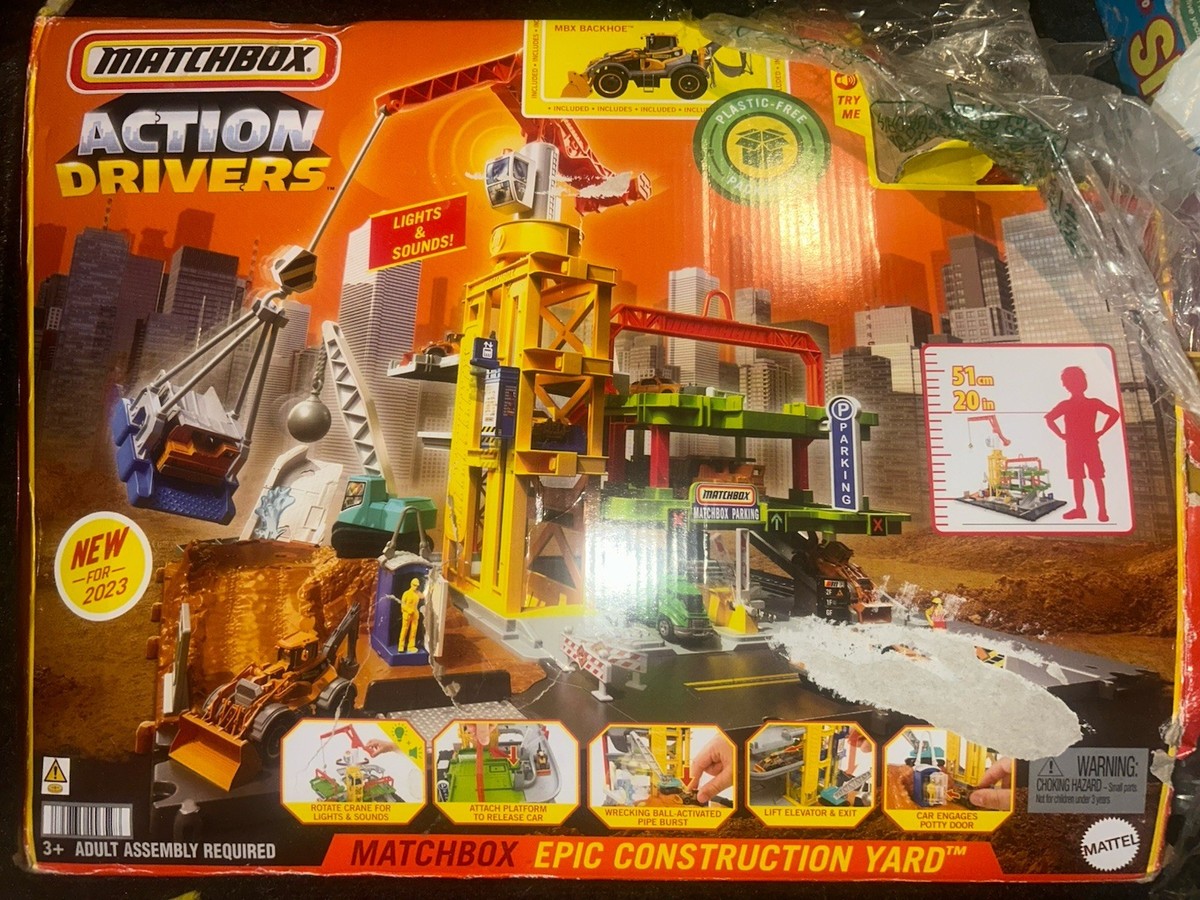 Matchbox Action Drivers Epic Construction Yard Playset RARE | eBay