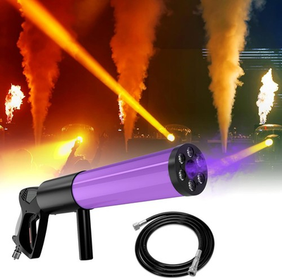 #ad Handheld CO2 Jet Blaster CO2 Cannon Smoke Machine with RGB LED Lights $83.00