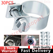30x 14 516 38 Fuel Injection Gas Line Hose Clamps Clip Pipe Clamp Silver