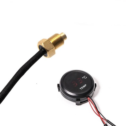 RedBlue Waterproof LCD Thermometer for Motorcycle Temperature Monitoring - Picture 6 of 9