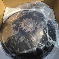 Handpan-Classic 10 Notes Black Print Hand Pan Premium 432HZ 22 Inches D Minor...