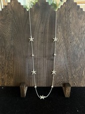 Silver Tone Starfish Charm Necklace