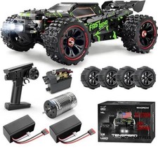 1/14 Brushless RC Cars for Adults Fast 50 mph, RC Trucks 4x4 1:14 Green