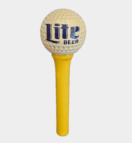 Rare Vintage,Miller Lite Beer Tap Handle,Golf Ball On Tee